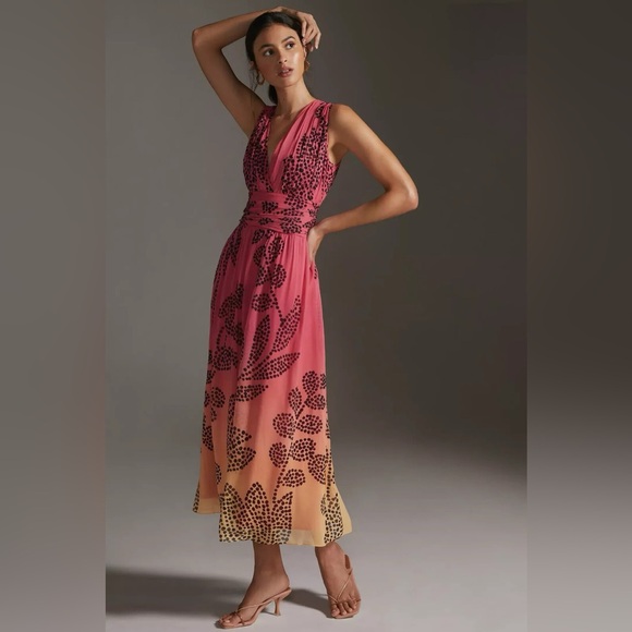 Verb Dresses & Skirts - Anthropologie Verb by Pallavi Singhee Ombre Maxi Dress XXS